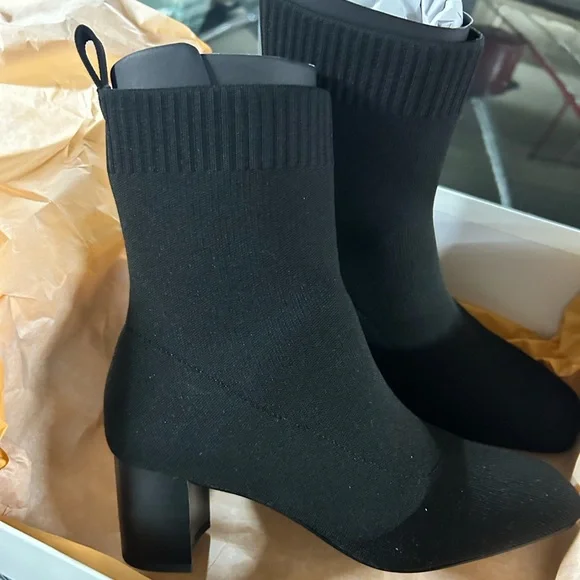 Quince Eco Knit Heeled Bootie - Picture 4 of 5